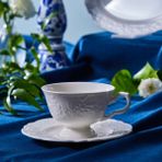 Karaca Beatrice Çay Fincanı ve Tabağı 200 ml - Beyaz