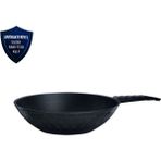 Karaca BioDiamond 28 cm Antibakteriyel Wok Tava Granit Malzeme ile 2,9 Lt Siyah Renkli