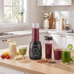 Karaca Blendfit Go Personal Kisisel Smoothie Blender Cift Hazne Siyah 600Ml 400Ml