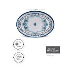 Karaca Blue Harmony Melamin Kayık Tabak 35 cm - Mavi