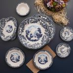 Karaca Blue İliad 26 Parça Renkli Desenli Kahvaltı Servis Takımı 6 Kişilik Stoneware
