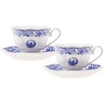Karaca Blue Odyssey Mavi Porselen Çay Fincanı Takımı 220 ml 2 Kişilik 1 Adet Şık Tasarım