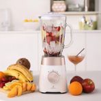 Karaca Buz Kırma Özellikli, 1,5 Lt Cam Hazneli Smoothie Blender , 1000W Güçlü Motor + Onerous Mutfak Tartısı - Krem