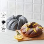 Karaca Cake Pro Antrasit 26 Cm Döküm Kek Kalıbı Fırın ve Bulaşık Makinesi Uyumlu Yüksek Isı Dayanımı