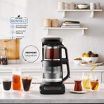 Karaca Çaysever Robotea Pro Connect 4 In 1 Konuşan Otomatik Cam Çay ve Filtre Kahve Demleme Makinesi
