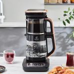Karaca Çaysever Robotea Pro Konuşan Otomatik Çay ve Filtre Kahve Demleme Makinesi 2500W - Rose Gold