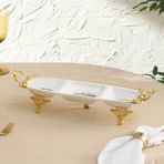 Karaca Crown 37.5x14.6x8 cm Dekoratif 3'lü Çerezlik