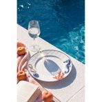 Karaca Deniz Atı Desenli Atlantis Servis Tabağı 25 Cm Renkli
