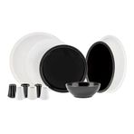 Karaca Elara Black White New Bone 12 Kişilik 57 Parça Yemek Takımı