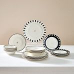 Karaca Elegance Bone 50.Yıl İmza Koleksiyonu Kore 24 Parça 6 Kişilik Beyaz Porselen Yemek Takımı