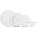 Karaca Elegance Bone Edera 24 Parça 6 Kişilik Yemek Takımı