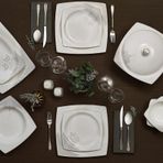 Karaca Fine Bone Together Alone 60 Parça İnci Yemek Takımı