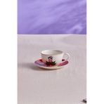 Karaca Frida Kırmızı 220 ml Çay Fincanı ve Tabağı