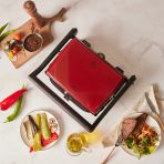 Karaca Gastro Grill Glass Premium 6 Dilim Kapasiteli Döküm Tost Makinesi Red 2400W