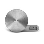Karaca Gastro Scale 1003 Self Power Kinetik Enerjili Ekranlı Inox 5 kg Gri Mutfak Tartısı