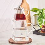 Karaca Giza Borosilikat Cam Mini Çaydanlık Takımı 0,45L & 1,5L