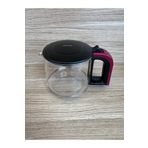 Karaca Glass Tea XL 2 in 1 Cam Çay Makinesi Kırmızı cam demlik