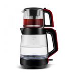 Karaca Glass Tea XL 2 in 1 Cam Kırmızı Çay Makinesi