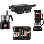 Karaca Gurme Luxury 3.0 Elektrikli Evlilik Paketi Tost, Kahve, Çay Makinesi ve Mutfak Robotu Black Copper - Siyah