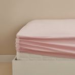 Karaca Home %100 Pamuk Penye Lastikli Çarşaf Tek Kişilik Açık Pembe