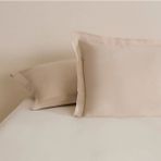 Karaca Home 50x70 cm Bej Basic Volanlı 2'li Yastık Kılıfı
