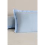 Karaca Home 50x70 cm Mavi Basic Volanlı 2'li Yastık Kılıfı