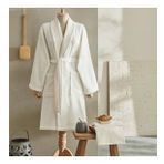 Karaca Home Andy Offwhite %100 Pamuk Bornoz Seti