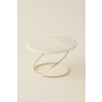 Karaca Home Angelina Gümüş 19x12 cm Mermer Dekoratif Mumluk
