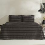 Karaca Home Arlina Bold Çift Kişilik Yatak Örtüsü Takımı Antrasit - 230 x 240 cm