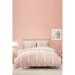 Karaca Home Arlo Terracotta Çift Kişilik İpliği Boyalı Nevresim Takımı Açık Kahverengi