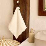 Karaca Home Artisan Cluster %100 Pamuk El Havlusu Ekru 30X50 cm - 30 x 50 cm