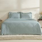 Karaca Home Arya Mavi 240x250 cm Çift Kişilik Yatak Örtüsü Seti