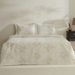 Karaca Home Aurelia Nakışlı Ekru Çift Kişilik Yatak Örtüsü