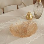 Karaca Home Autumn Dekoratif Tabak Gold