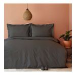 Karaca Home Back to Basic %100 Pamuk King Size Nevresim Takımı Antrasit
