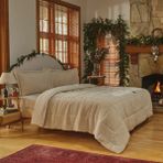 Karaca Home Balmy Cozy Comfort Çift Kişilik Uyku Seti Bej Polyester 200x220 cm Düz Desen