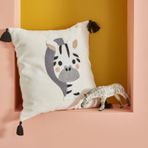Karaca Home Bebek Zebra Nakışlı 34x34 cm Kırlent