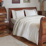 Karaca Home Belen Nakışlı Beyaz Çift Kişilik 200X220 cm Nevresim Takımı