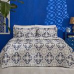 Karaca Home Bluva Mavi 250x240 cm Yatak Örtüsü Takımı