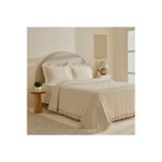 Karaca Home Branley Fırfırlı Çift Kişilik Yatak Örtüsü Takımı Natural