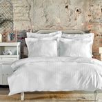 Karaca Home Charm Bold Beyaz Çift Kişilik Nevresim Takımı