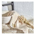 Karaca Home Comfort Touch Bej 30x50 cm Nakışlı Pamuk Havlu