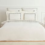Karaca Home Core Pamuk Çift Kişilik 50. Yıl Nakışlı Nevresim Takımı - 200 x 220 cm - Beyaz