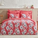 Karaca Home Cornell %100 Pamuk Koyu Pembe PP Çift Kişilik Nevresim Takımı