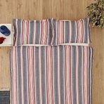 Karaca Home Denim Farley Kırmızı Tek Kişilik Yatak Örtüsü Seti
