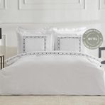 Karaca Home Diane Çift Kişilik Nakışlı Percale Nevresim Takımı Beyaz