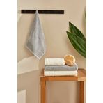 Karaca Home Doana Offwhite-Gri Hamam Seti