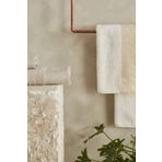 Karaca Home Edna 4 Parça Off White Bej Banyo Baş Havlusu Hamam Seti