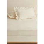 Karaca Home Ekru Basic %100 Pamuk Tek Kişilik Düz Çarşaf