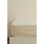 Karaca Home Ekru Basic %100 Pamuk Tek Kişilik Lastikli Çarşaf